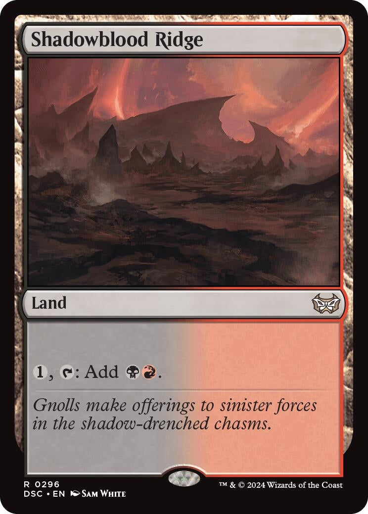 Image for Shadowblood Ridge (296) (DSC) - Magic: The Gathering