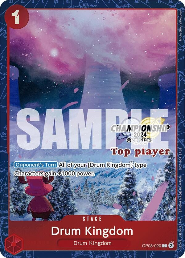 Image for Drum Kingdom (Championship 2024 Top Player Pack) (OP08-020) (OP-PR) - One Piece Card Game