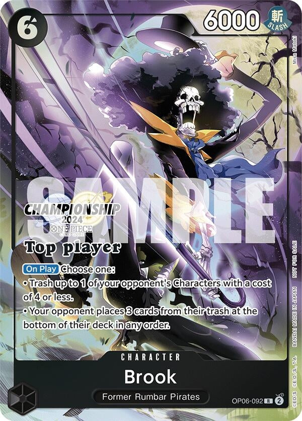 Image for Brook (Championship 2024 Top Player Pack) (OP06-092) (OP-PR) - One Piece Card Game