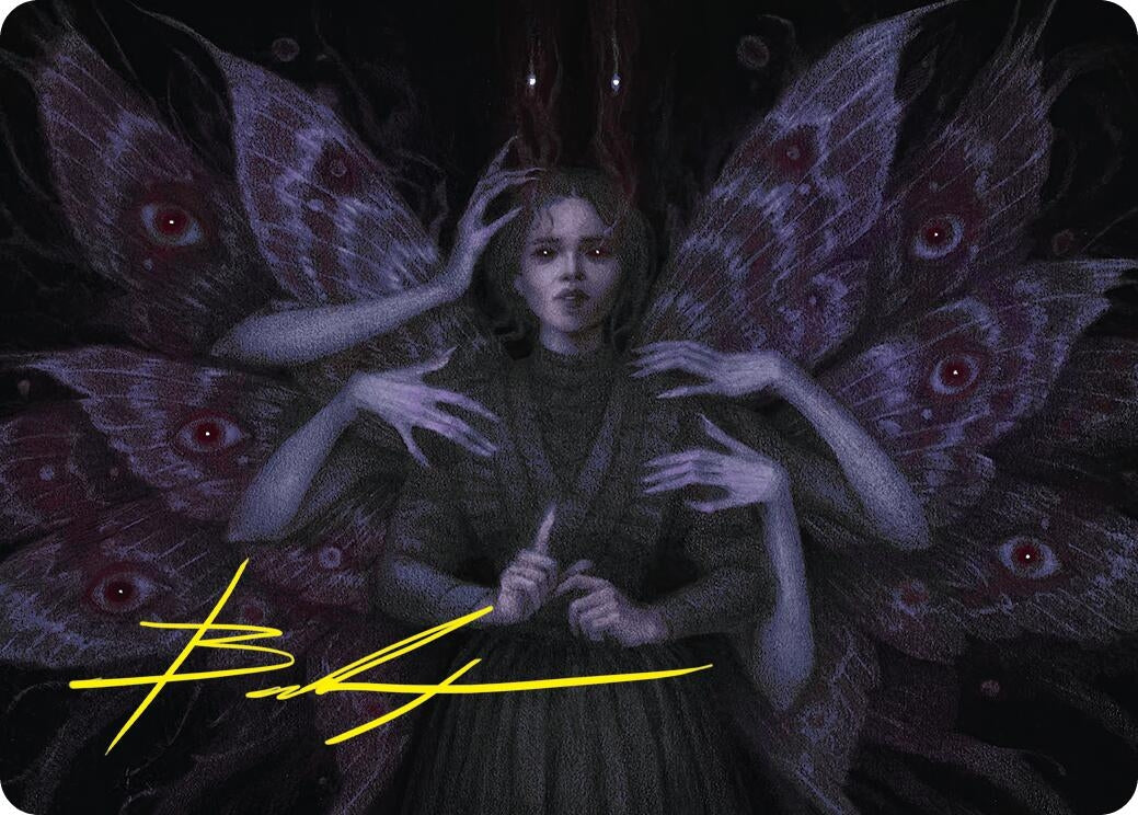 Image for Demonic Counsel Art Card (7/54) (Gold-Stamped Signature) (7) (ASDSK) - Magic: The Gathering