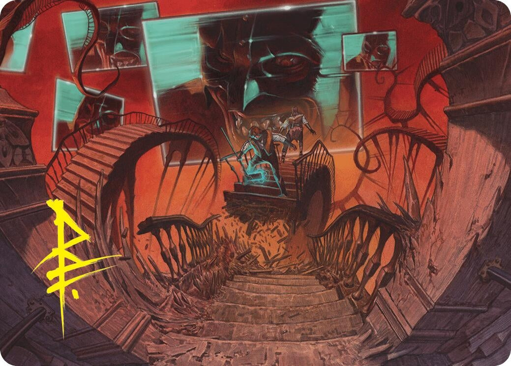 Image for Let's Play a Game Art Card (Gold-Stamped Signature) (8) (ASDSK) - Magic: The Gathering