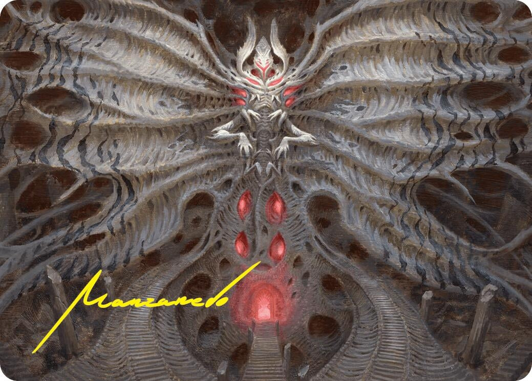 Image for Valgavoth, Terror Eater Art Card (Gold-Stamped Signature) (10) (ASDSK) - Magic: The Gathering