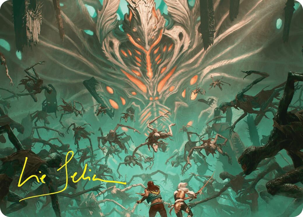 Image for Valgavoth's Onslaught Art Card (Gold-Stamped Signature) (16) (ASDSK) - Magic: The Gathering