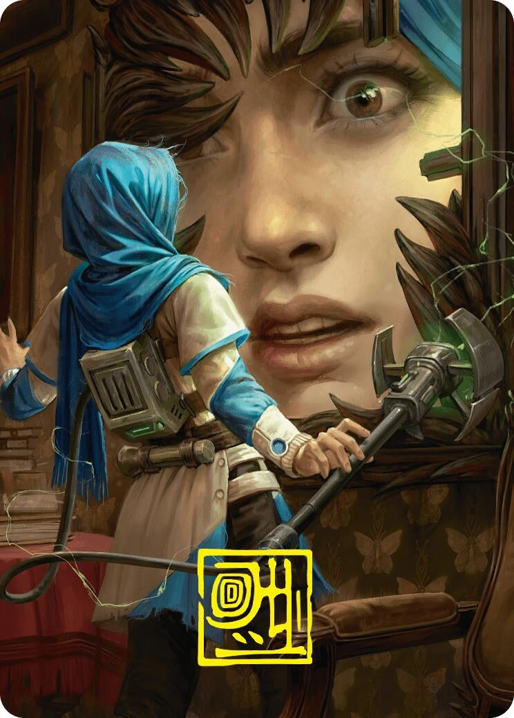 Image for Reality Is Mine to Control Art Card (Gold-Stamped Signature) (51) (ASDSK) - Magic: The Gathering
