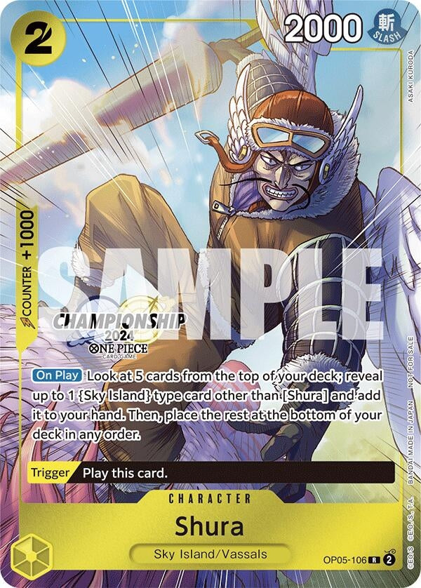 Image for Shura (CS 2024 Celebration Pack) (OP05-106) (OP-PR) - One Piece Card Game