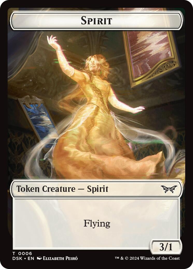 Image for Spirit (0006) // Treasure Double-Sided Token (6 // 15) (DSK) - Magic: The Gathering