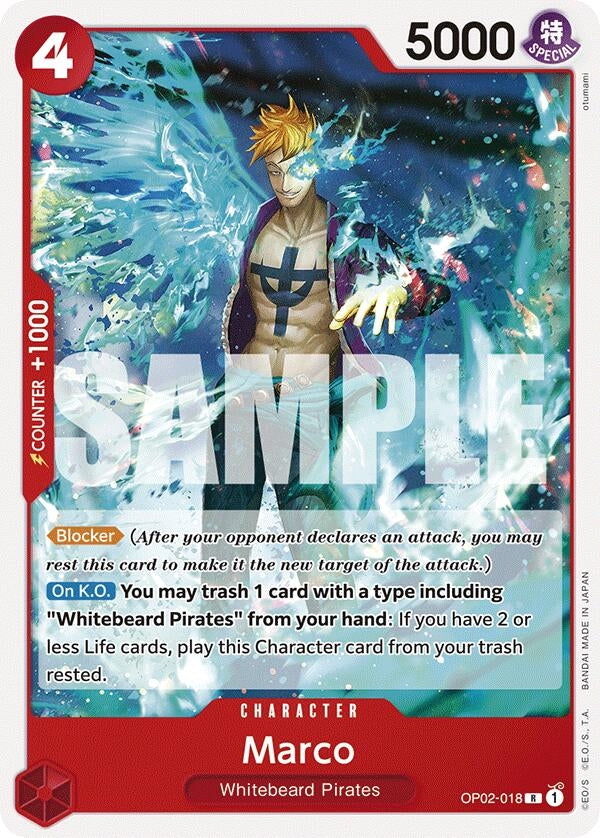 Image for Marco (OP02-018) (ST-15) - One Piece Card Game