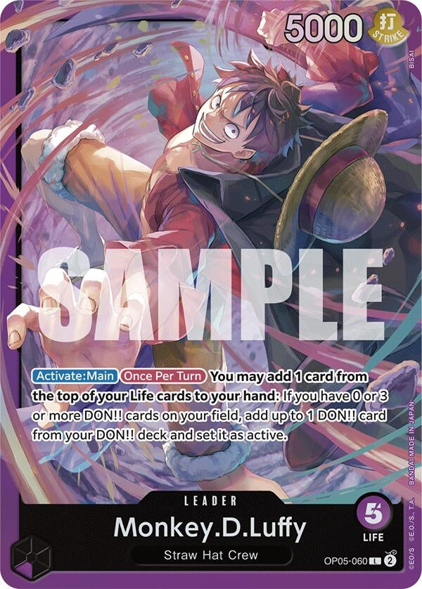 Image for Monkey.D.Luffy (OP05-060) (OP05-060) (ST-18) - One Piece Card Game