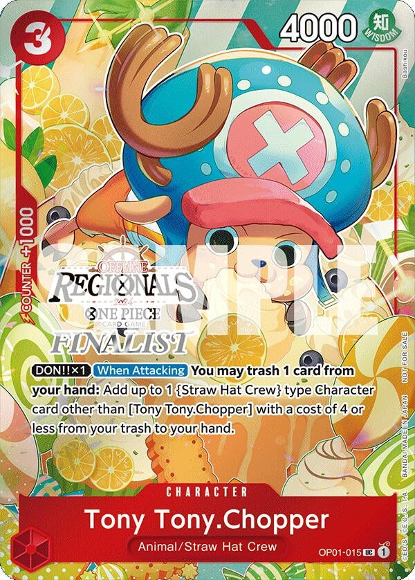 Image for Tony Tony.Chopper (Offline Regional 2024 Vol. 3) [Finalist] (OP01-015) (OP-PR) - One Piece Card Game
