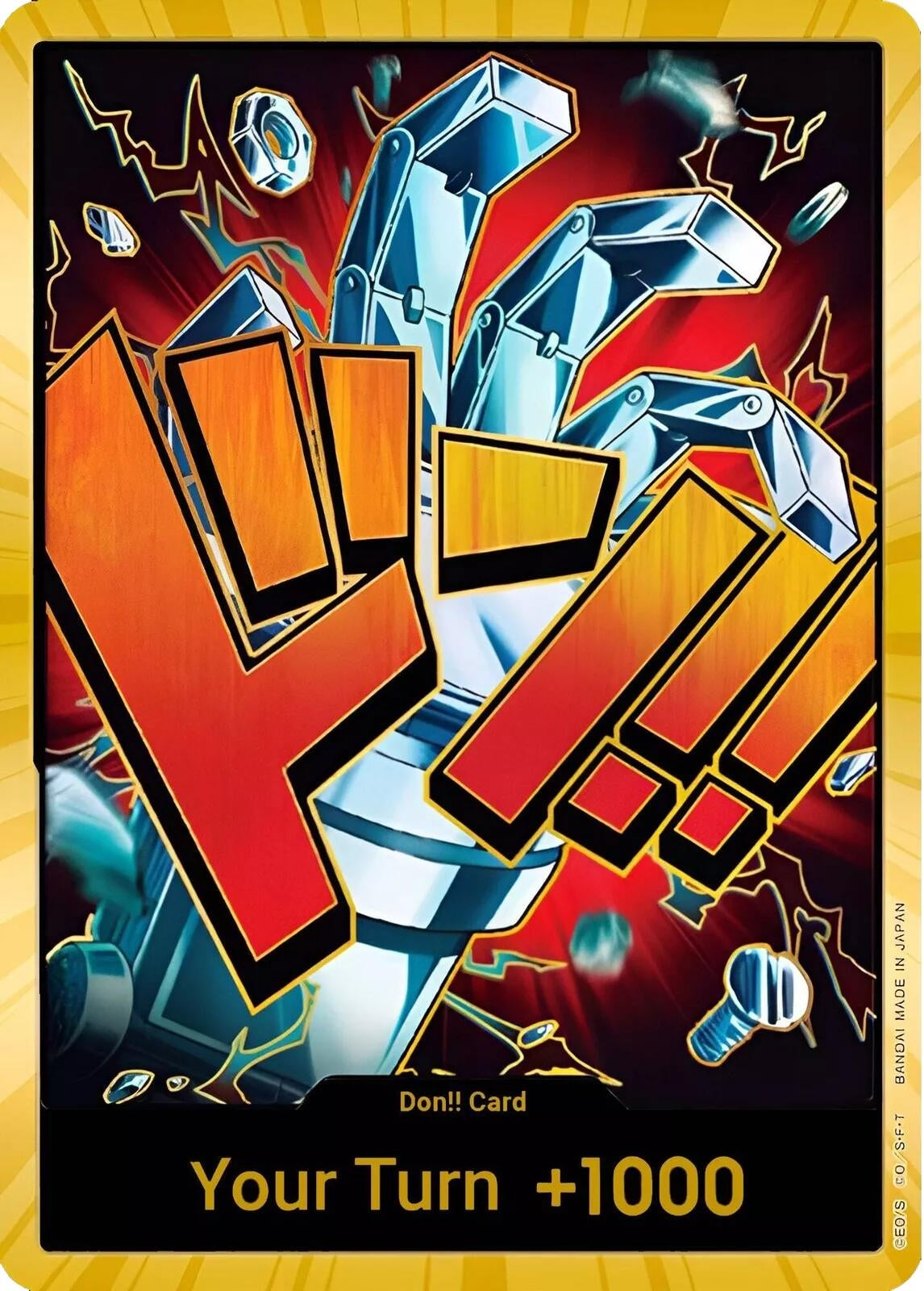 Image for DON!! Card (Eustass "Captain" Kid) (Gold) (PRB-01) - One Piece Card Game