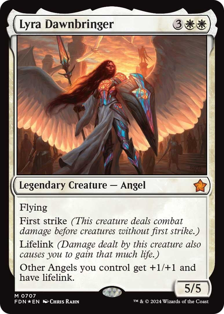 Image for Lyra Dawnbringer (707) (FDN) - Magic: The Gathering
