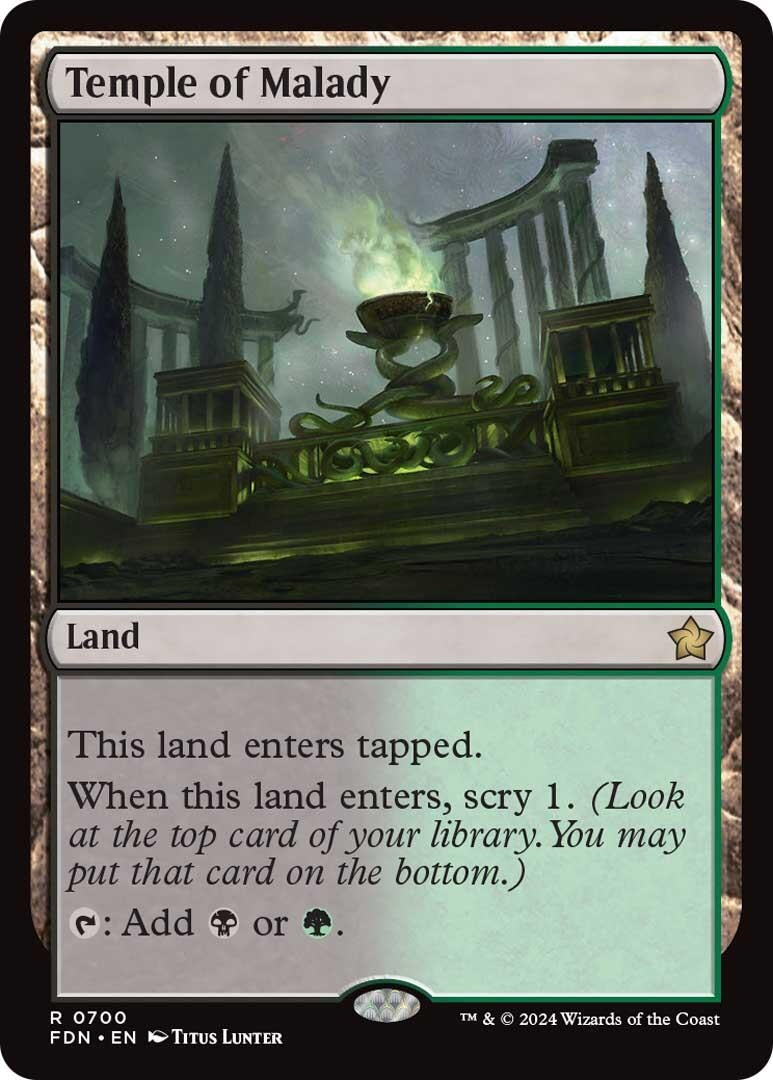 Image for Temple of Malady (700) (FDN) - Magic: The Gathering