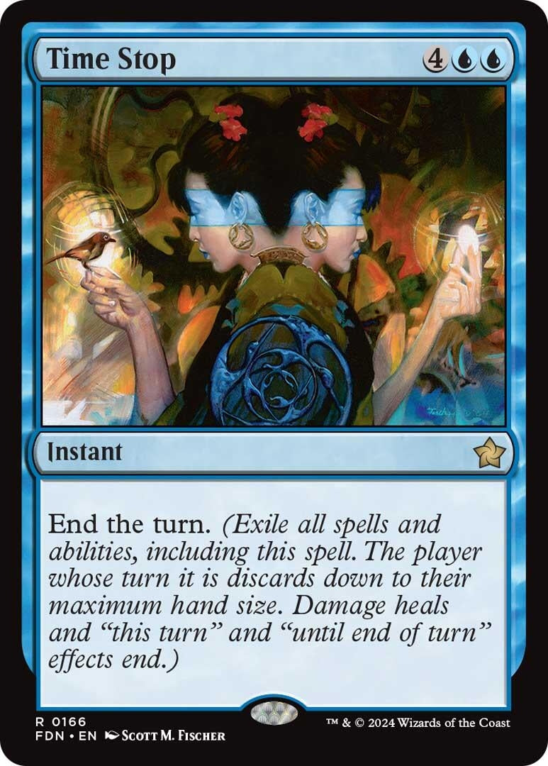 Image for Time Stop (166) (FDN) - Magic: The Gathering