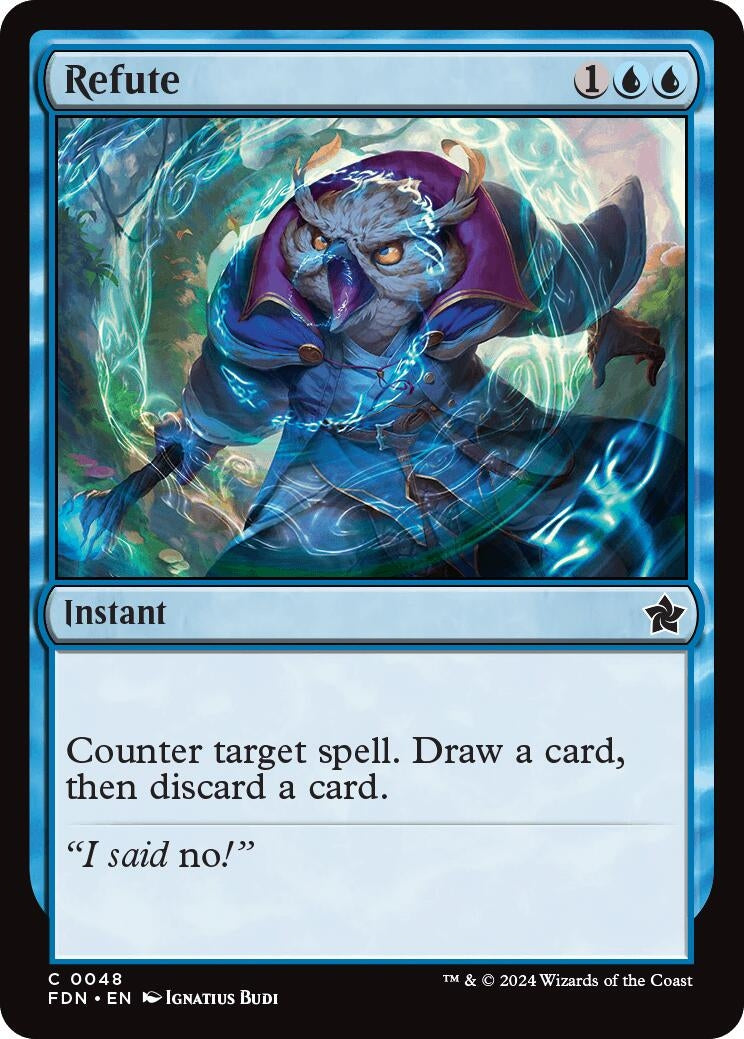 Image for Refute (48) (FDN) - Magic: The Gathering