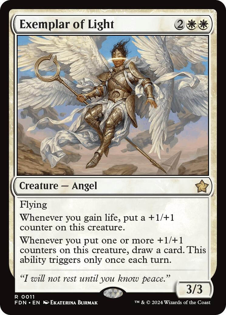 Image for Exemplar of Light (11) (FDN) - Magic: The Gathering