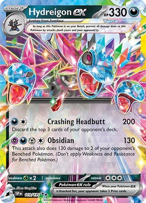 Image for Hydreigon ex (119/191) (SSP) - Pokemon