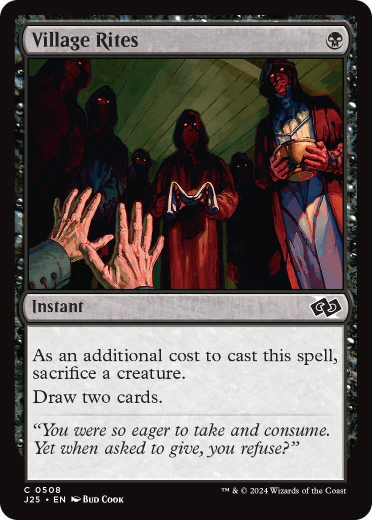 Image for Village Rites (508) (J25) - Magic: The Gathering