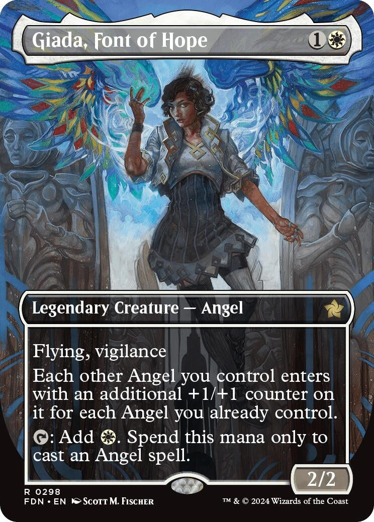 Image for Giada, Font of Hope (Borderless) (298) (FDN) - Magic: The Gathering