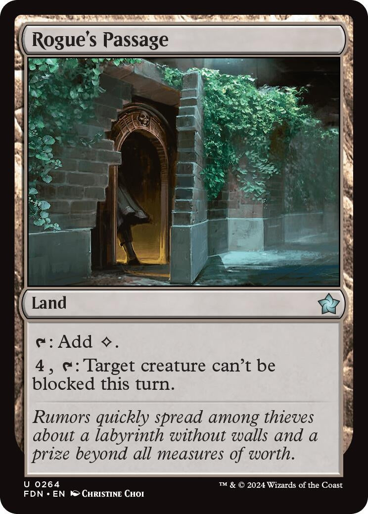 Image for Rogue's Passage (264) (FDN) - Magic: The Gathering