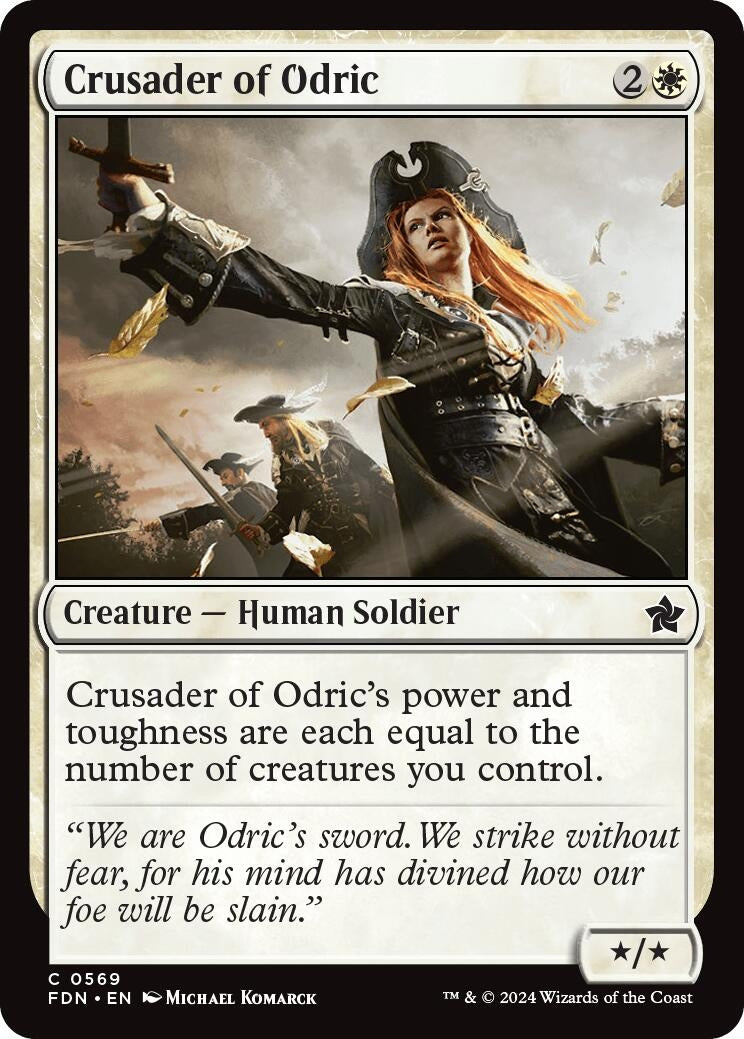 Image for Crusader of Odric (569) (FDN) - Magic: The Gathering