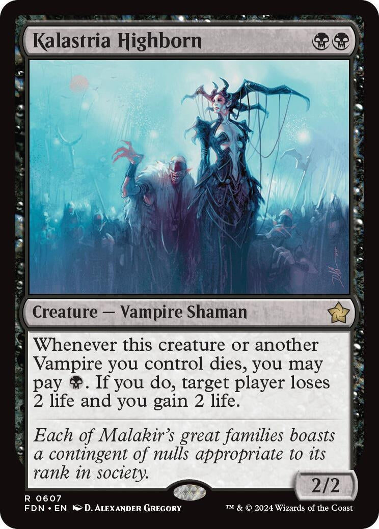 Image for Kalastria Highborn (607) (FDN) - Magic: The Gathering