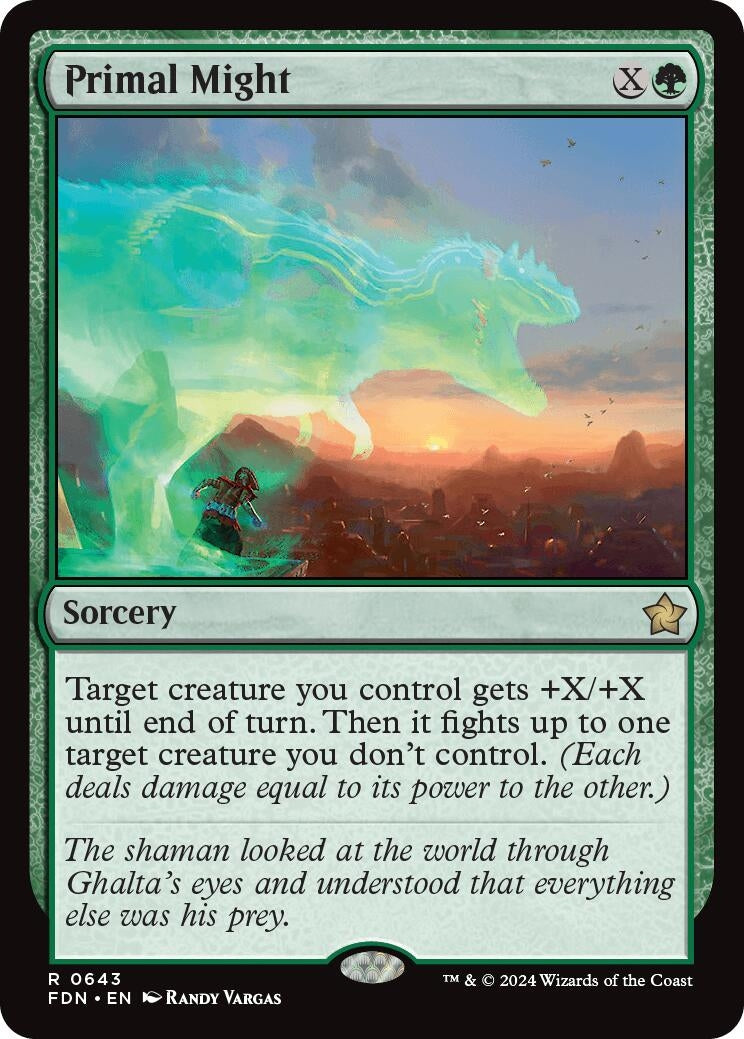 Image for Primal Might (643) (FDN) - Magic: The Gathering