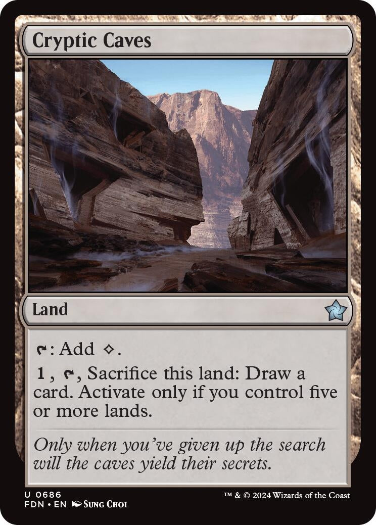 Image for Cryptic Caves (686) (FDN) - Magic: The Gathering