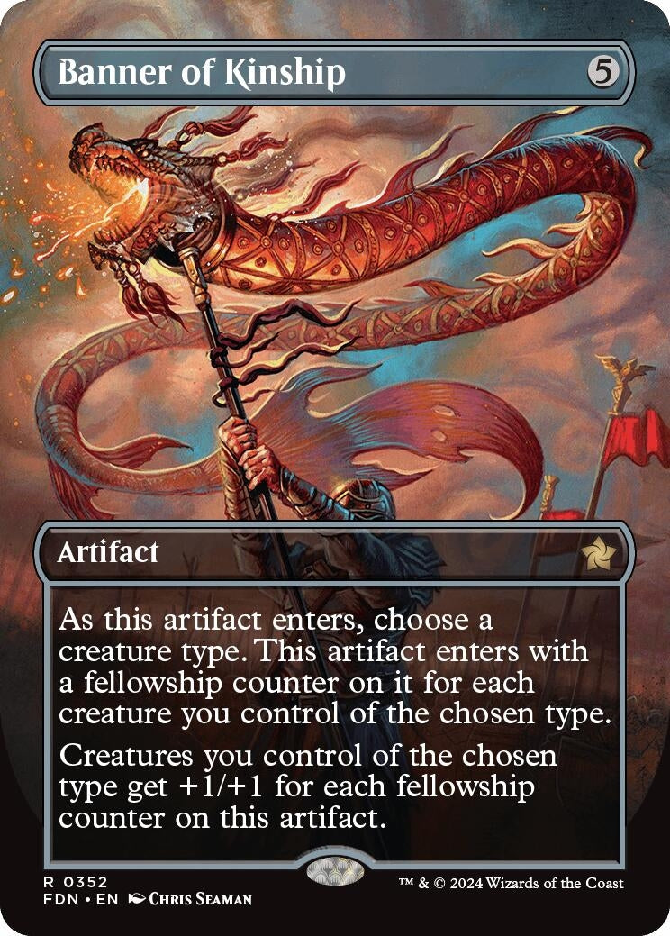Image for Banner of Kinship (Borderless) (352) (FDN) - Magic: The Gathering