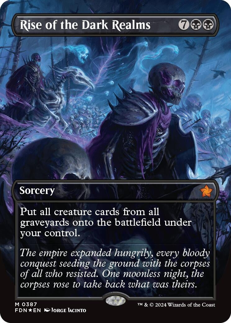Image for Rise of the Dark Realms (Borderless) (Mana Foil) (387) (FDN) - Magic: The Gathering