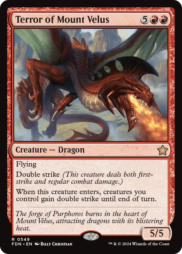 Image for Terror of Mount Velus (549) (FDN) - Magic: The Gathering
