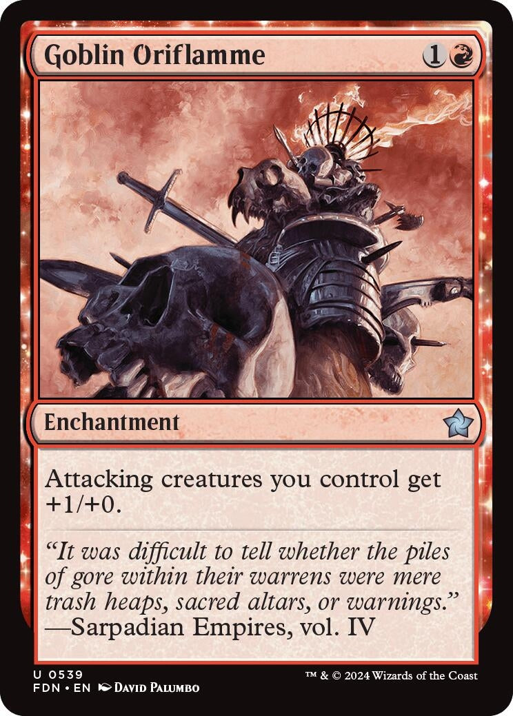 Image for Goblin Oriflamme (539) (FDN) - Magic: The Gathering