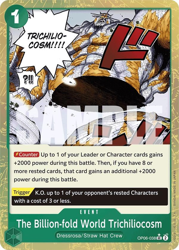 Image for The Billion-fold World Trichiliocosm (Textured Foil) (OP06-038) (PRB-01) - One Piece Card Game