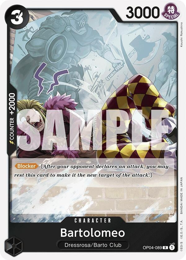 Image for Bartolomeo (OP04-089) (Reprint) (OP04-089) (PRB-01) - One Piece Card Game