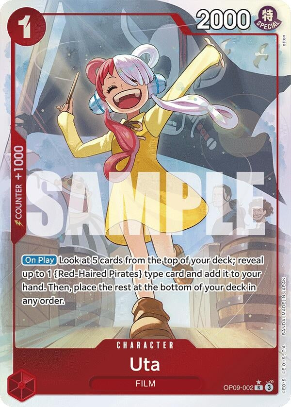 Image for Uta (Parallel) (OP09-002) (OP09) - One Piece Card Game