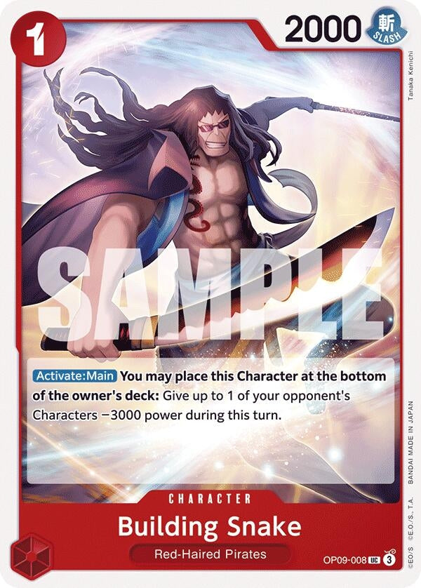 Image for Building Snake (OP09-008) (OP09) - One Piece Card Game