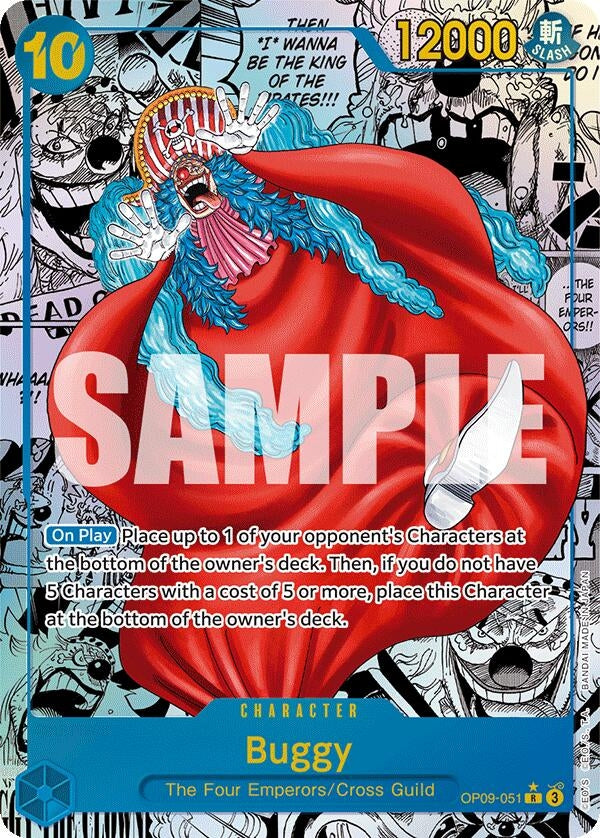 Image for Buggy (051) (Manga) (OP09-051) (OP09) - One Piece Card Game