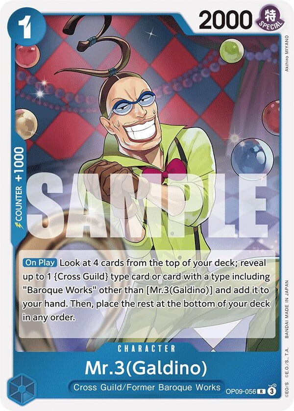 Image for Mr.3(Galdino) (OP09-056) (OP09) - One Piece Card Game