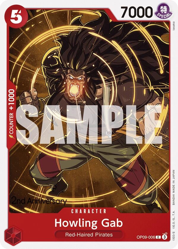 Image for Howling Gab (OP09-006) (OP09 ANN) - One Piece Card Game
