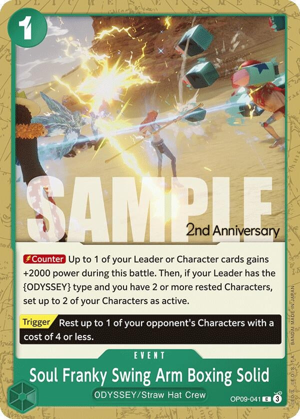 Image for Soul Franky Swing Arm Boxing Solid (OP09-041) (OP09 ANN) - One Piece Card Game