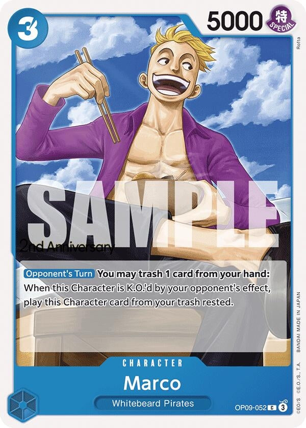 Image for Marco (OP09-052) (OP09 ANN) - One Piece Card Game