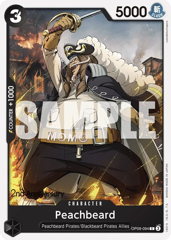Image for Peachbeard (OP09-094) (OP09 ANN) - One Piece Card Game