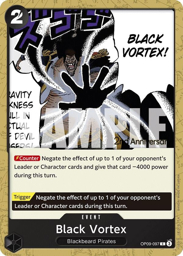 Image for Black Vortex (OP09-097) (OP09 ANN) - One Piece Card Game