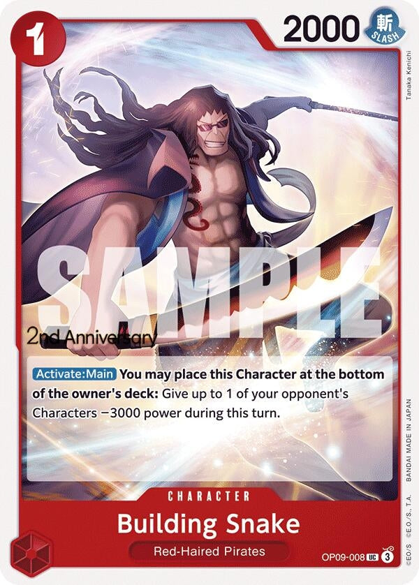 Image for Building Snake (OP09-008) (OP09 ANN) - One Piece Card Game