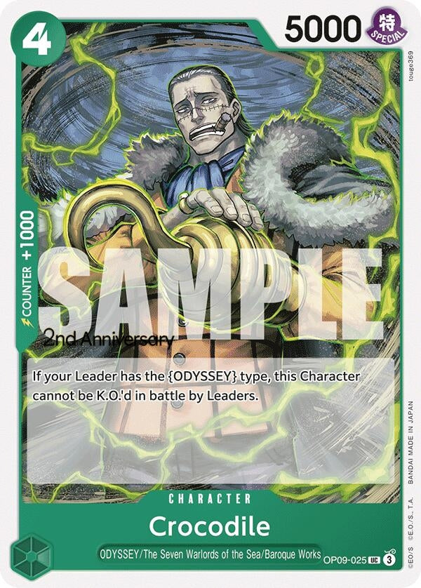 Image for Crocodile (025) (OP09-025) (OP09 ANN) - One Piece Card Game
