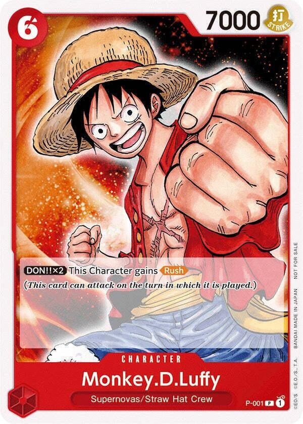 Image for Monkey.D.Luffy (001) (P-001) (OPDD) - One Piece Card Game