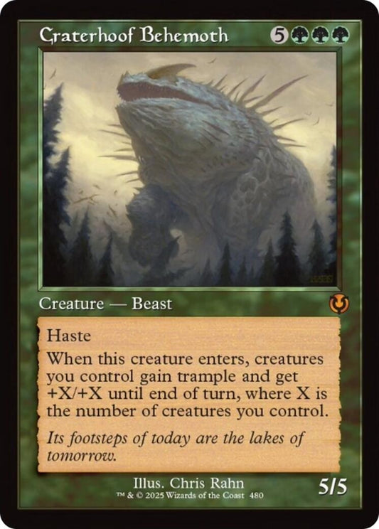 Image for Craterhoof Behemoth (Retro Frame) (480) (INR) - Magic: The Gathering
