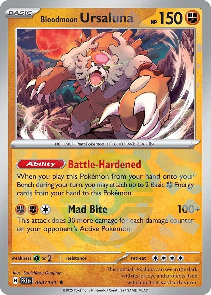 Image for Bloodmoon Ursaluna (Master Ball Pattern) (054/131) (PRE) - Pokemon