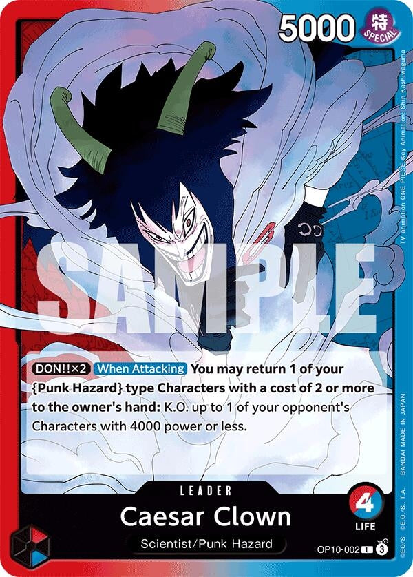 Image for Caesar Clown (002) (OP10-002) (OP10) - One Piece Card Game
