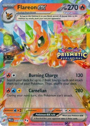 Flareon ex - 014/131 - Promo (Prismatic Evolutions Stamp)