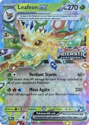 Leafeon ex - 006/131 - Promo (Prismatic Evolutions Stamp)